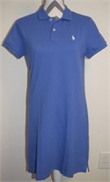 Polo Ralph Lauren Mesh Mini Dress Size Med lt blue