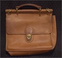 Vintage 70-80's Coach brown leather purse bag