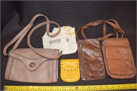 Lot of small purses leather bags coin