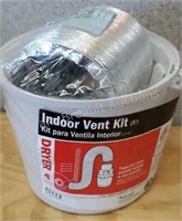 Imperial 5 foot indoor vent kit, traps lint when
