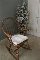 Rocking Chair and Plant