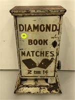 Vintage Diamond book matches Dispenser, approx