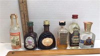 Lot of 6 Vintage Liqueur Bottles