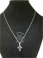 .925 Silver Necklace with Cross Pendant