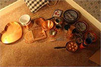 Many Pieces of Copper Décor