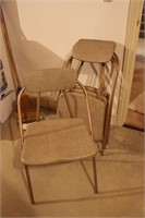 4 Retro Folding Chairs