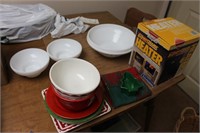 Ceramic Heater, Bowls and Plates