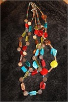 MULTICOLOR GLASS NECKLACE