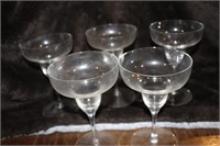 HANDBLOWN TOSCANY MADE IN ROMANIA MARGARITA GLASS