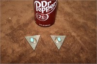 VINTAGE TURQUOISE AND SILVERN COLLER POINTS