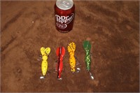 LOT OF FOUR VINTAGE BASS LURES