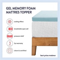 Mattress 4 Inch Ventilated Memory Foam Topper