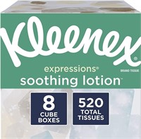 Kleenex , 8 Cube Boxes per Box (520 Tissues Total)