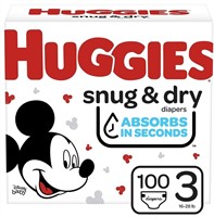 Huggies Snug & Dry Diapers, Size 3, 100 Ct