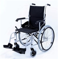 Wheelchair with Elevating Leg Rest, Silver