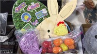Box of Easter decorations