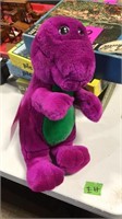 Barney stuffed doll