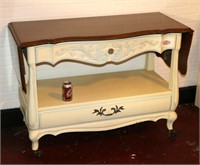 Vintage Buffet Server on Casters with Flip-Top