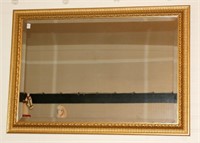 Gold Framed Mirror with Beveled Glass