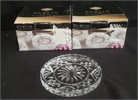 Set of 7 Dublin crystal coasters