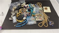 Costume jewelry - pins, necklaces