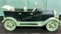 Handcrafted Wooden Vintage Car. 12" Long x 6" High
