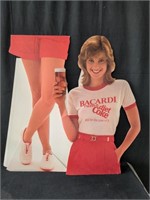 Vintage cardboard cutout Coca-Cola advertisement