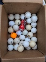 Box of over 30 golf balls