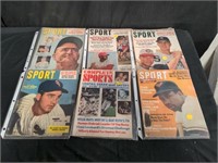 Group of 6 sports magazine from 1950s and 60s