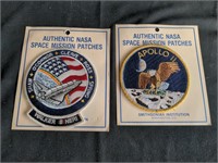 Pair of Nasa space mission patches PB