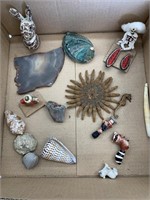Shells, rocks, and figurines Box