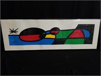 Joan Miro signed lithograph