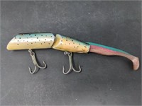 Signed Fred Arbogast fishing lure PB