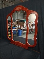 Tri-view wall mirror