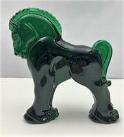 Longaberger Heisey Emerald Green Clydesdale