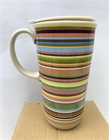 NIB Summertime stripe travel mug