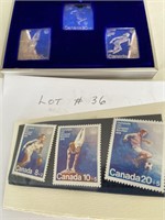 OLYMPIC COIN & STAMP SET