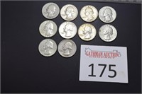 (10) 90% Silver Quarters