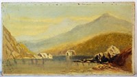 19TH C LANDSCAPE PAINTING SIGNED