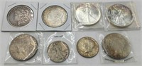 Lot of Silver Dollars & Other Silver Coins.