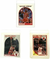 Lot of 3 Michael Jordan Basketball Cards.