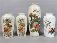Four Japanese Porcelain Vases, Various Sizes
