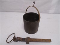 Brass Scale and Pot for seed