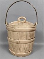Vintage McCoy Pottery Bucket Cookie Jar