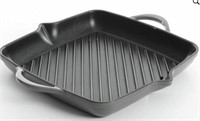 Enamel Cast Iron 12" Square Grill Pan - Chrissy te