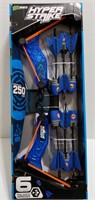 Zing Hyperstrike Bow and 6 Foam Arrows - Blue