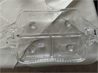 CRYSTAL SECTIONED DISH