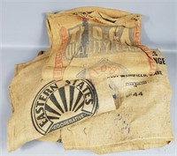 Seventeen Vintage Burlap Bags