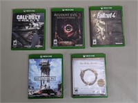 Five XBOX ONE Games