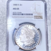 1880-S Morgan Silver Dollar NGC - MS65